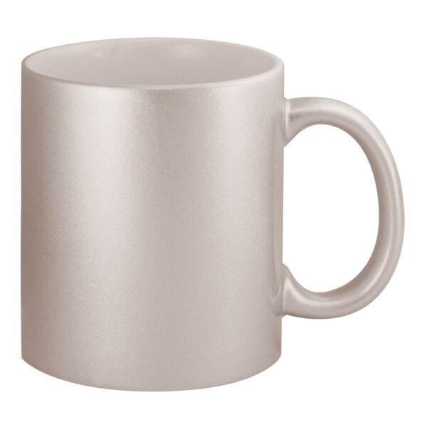 11oz Metallic Silver Mug Thumbnail